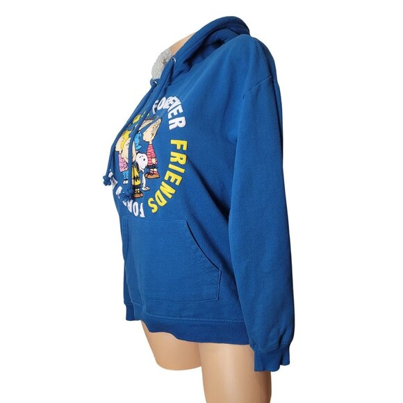 Peanuts Forever Friends Blue Hoodie S - Picture 10 of 11